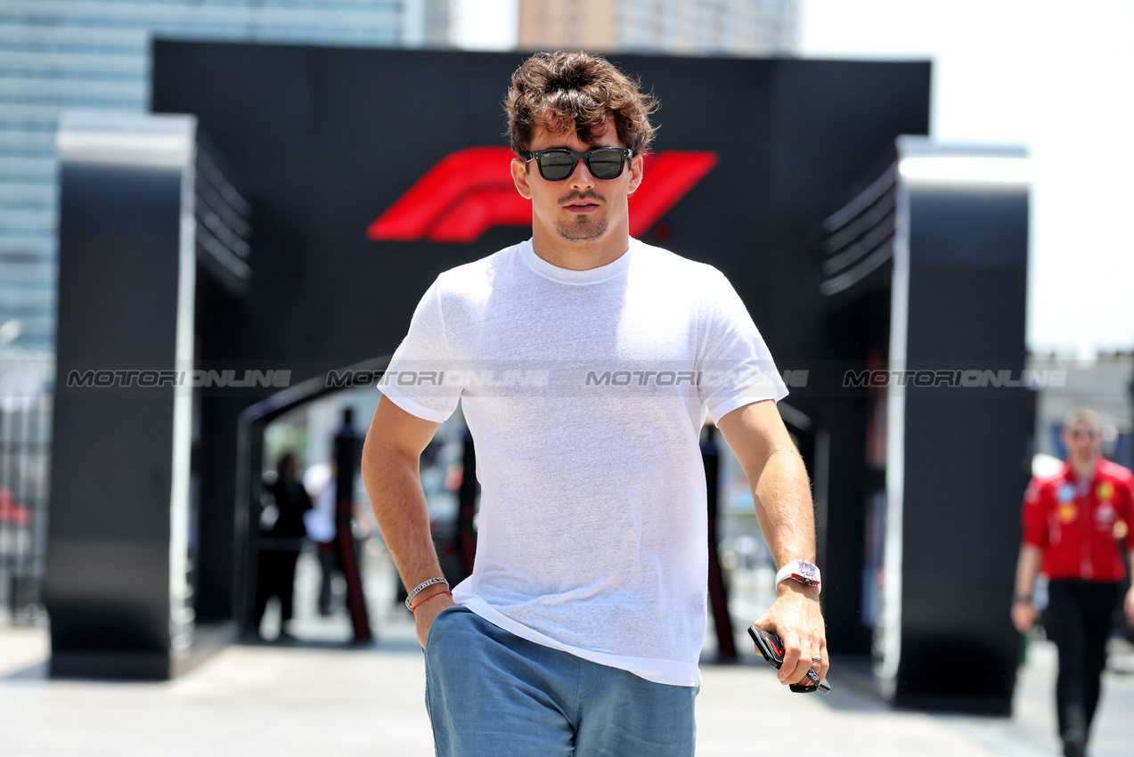 GP ARABIA SAUDITA, Charles Leclerc (MON) Ferrari.

17.04.2025. Formula 1 World Championship, Rd 5, Saudi Arabian Grand Prix, Jeddah, Saudi Arabia, Preparation Day.

- www.xpbimages.com, EMail: requests@xpbimages.com © Copyright: Bearne / XPB Images