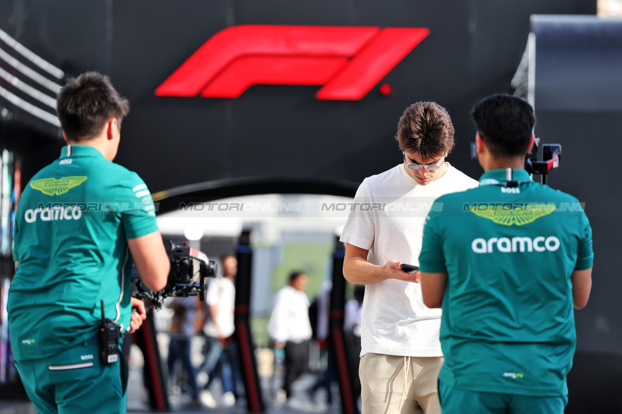 GP ARABIA SAUDITA, Lance Stroll (CDN) Aston Martin F1 Team.

17.04.2025. Formula 1 World Championship, Rd 5, Saudi Arabian Grand Prix, Jeddah, Saudi Arabia, Preparation Day.

- www.xpbimages.com, EMail: requests@xpbimages.com © Copyright: Bearne / XPB Images