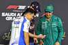 GP ARABIA SAUDITA, (L to R): Isack Hadjar (FRA) Racing Bulls; Max Verstappen (NLD) Red Bull Racing; e Fernando Alonso (ESP) Aston Martin F1 Team, in the FIA Press Conference.

17.04.2025. Formula 1 World Championship, Rd 5, Saudi Arabian Grand Prix, Jeddah, Saudi Arabia, Preparation Day.

- www.xpbimages.com, EMail: requests@xpbimages.com © Copyright: Bearne / XPB Images
