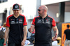 GP ARABIA SAUDITA, (L to R): Esteban Ocon (FRA) Haas F1 Team with Stuart Morrison (GBR) Haas F1 Team Head of Communications.

17.04.2025. Formula 1 World Championship, Rd 5, Saudi Arabian Grand Prix, Jeddah, Saudi Arabia, Preparation Day.

- www.xpbimages.com, EMail: requests@xpbimages.com © Copyright: Bearne / XPB Images
