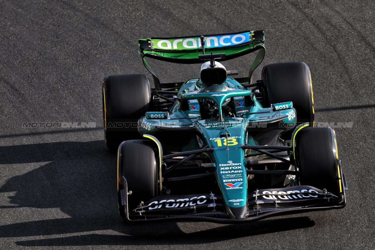 GP ARABIA SAUDITA, Lance Stroll (CDN) Aston Martin F1 Team AMR25.

18.04.2025. Formula 1 World Championship, Rd 5, Saudi Arabian Grand Prix, Jeddah, Saudi Arabia, Practice Day.

- www.xpbimages.com, EMail: requests@xpbimages.com © Copyright: Bearne / XPB Images