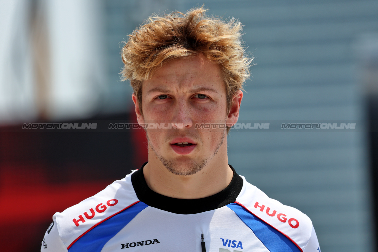 GP ARABIA SAUDITA, Liam Lawson (NZL) Racing Bulls.

18.04.2025. Formula 1 World Championship, Rd 5, Saudi Arabian Grand Prix, Jeddah, Saudi Arabia, Practice Day.

 - www.xpbimages.com, EMail: requests@xpbimages.com © Copyright: Rew / XPB Images