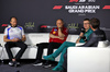 GP ARABIA SAUDITA, (L to R): Peter Bayer (AUT) Racing Bulls Chief Executive Officer with Frederic Vasseur (FRA) Ferrari Team Principal e Andy Cowell (GBR) Aston Martin F1 Team Group CEO e Team Principal in the FIA Press Conference.

18.04.2025. Formula 1 World Championship, Rd 5, Saudi Arabian Grand Prix, Jeddah, Saudi Arabia, Practice Day.

 - www.xpbimages.com, EMail: requests@xpbimages.com © Copyright: Rew / XPB Images