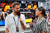 GP ARABIA SAUDITA, (L to R): Chris Medland (GBR) F1 Presenter with Laura Winter (GBR) F1 Presenter.

18.04.2025. Formula 1 World Championship, Rd 5, Saudi Arabian Grand Prix, Jeddah, Saudi Arabia, Practice Day.

- www.xpbimages.com, EMail: requests@xpbimages.com © Copyright: Batchelor / XPB Images