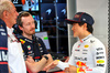 GP ARABIA SAUDITA, Dr Helmut Marko (AUT) Red Bull Motorsport Consultant led with Yuki Tsunoda (JPN) Red Bull Racing (Right).

18.04.2025. Formula 1 World Championship, Rd 5, Saudi Arabian Grand Prix, Jeddah, Saudi Arabia, Practice Day.

- www.xpbimages.com, EMail: requests@xpbimages.com © Copyright: Batchelor / XPB Images