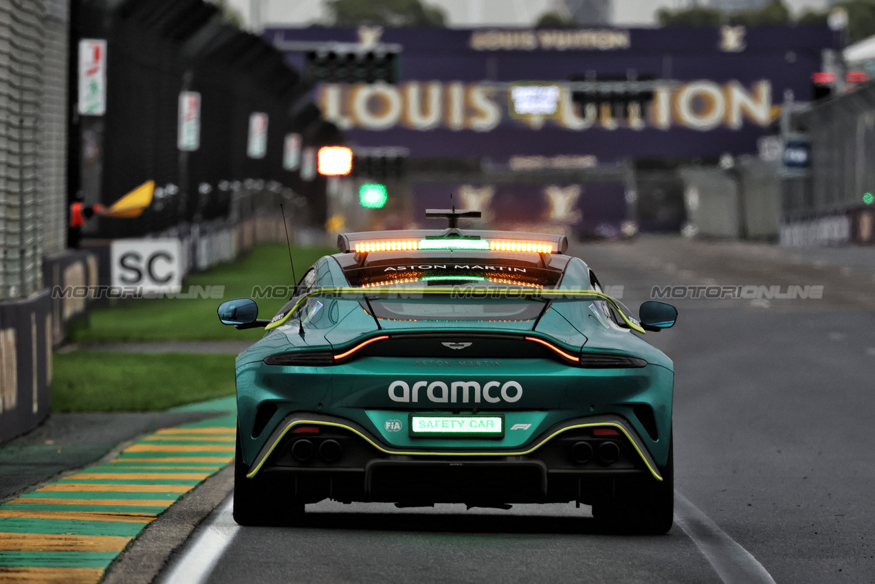 GP AUSTRALIA, Aston Martin FIA Safety Car.

16.03.2025. Formula 1 World Championship, Rd 1, Australian Grand Prix, Albert Park, Melbourne, Australia, Gara Day.

- www.xpbimages.com, EMail: requests@xpbimages.com © Copyright: Bearne / XPB Images