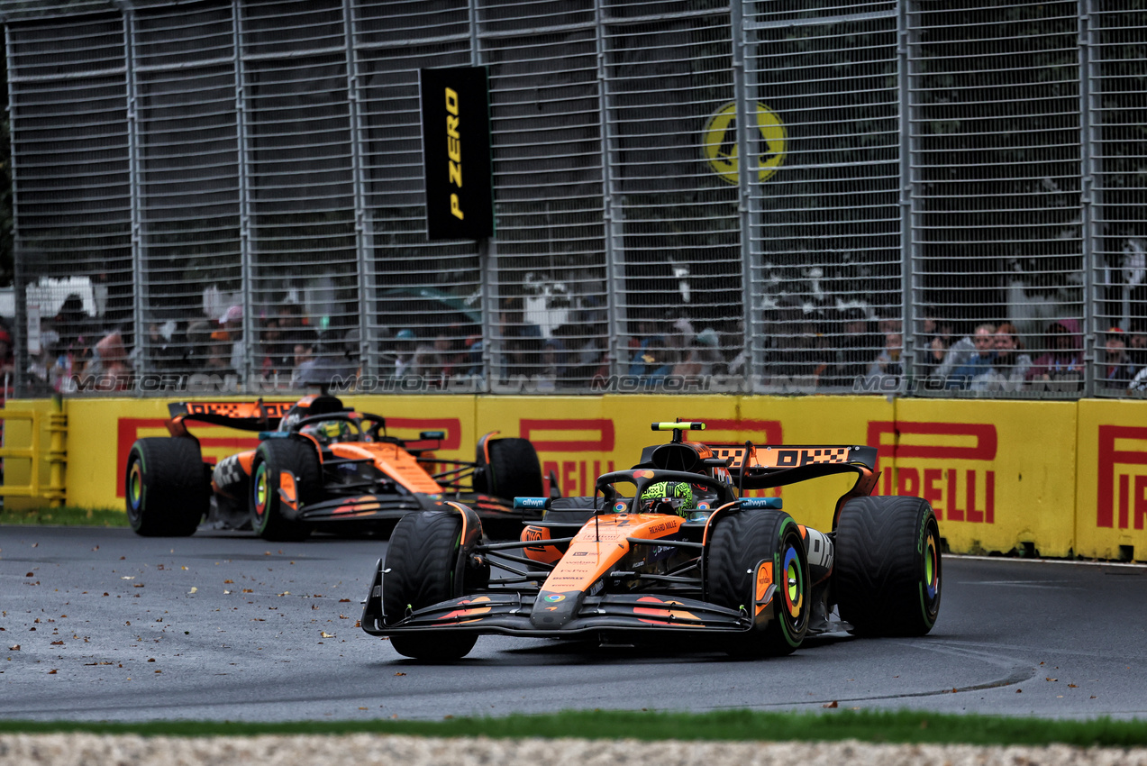 GP AUSTRALIA, Lando Norris (GBR) McLaren MCL39.

16.03.2025. Formula 1 World Championship, Rd 1, Australian Grand Prix, Albert Park, Melbourne, Australia, Gara Day.

- www.xpbimages.com, EMail: requests@xpbimages.com © Copyright: Moy / XPB Images