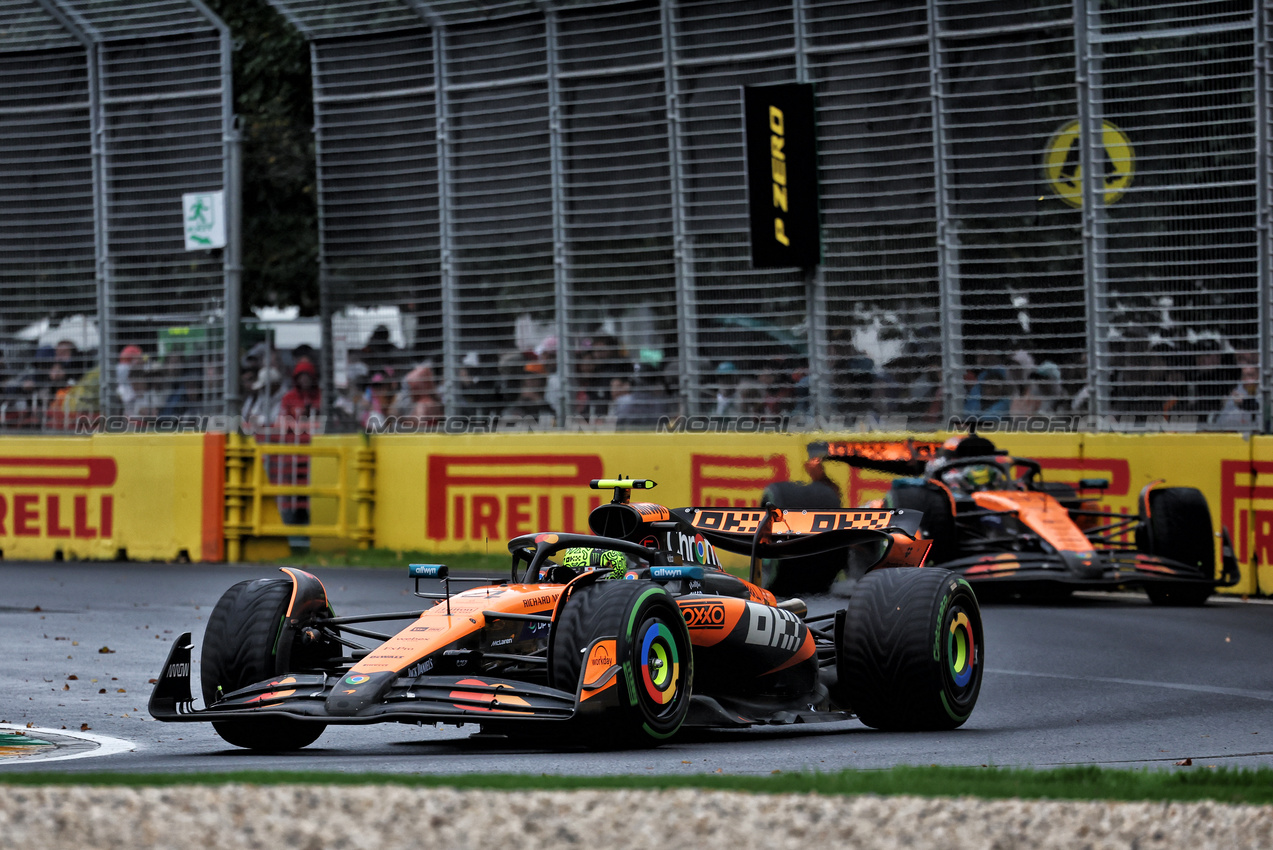 GP AUSTRALIA, Lando Norris (GBR) McLaren MCL39.

16.03.2025. Formula 1 World Championship, Rd 1, Australian Grand Prix, Albert Park, Melbourne, Australia, Gara Day.

- www.xpbimages.com, EMail: requests@xpbimages.com © Copyright: Moy / XPB Images