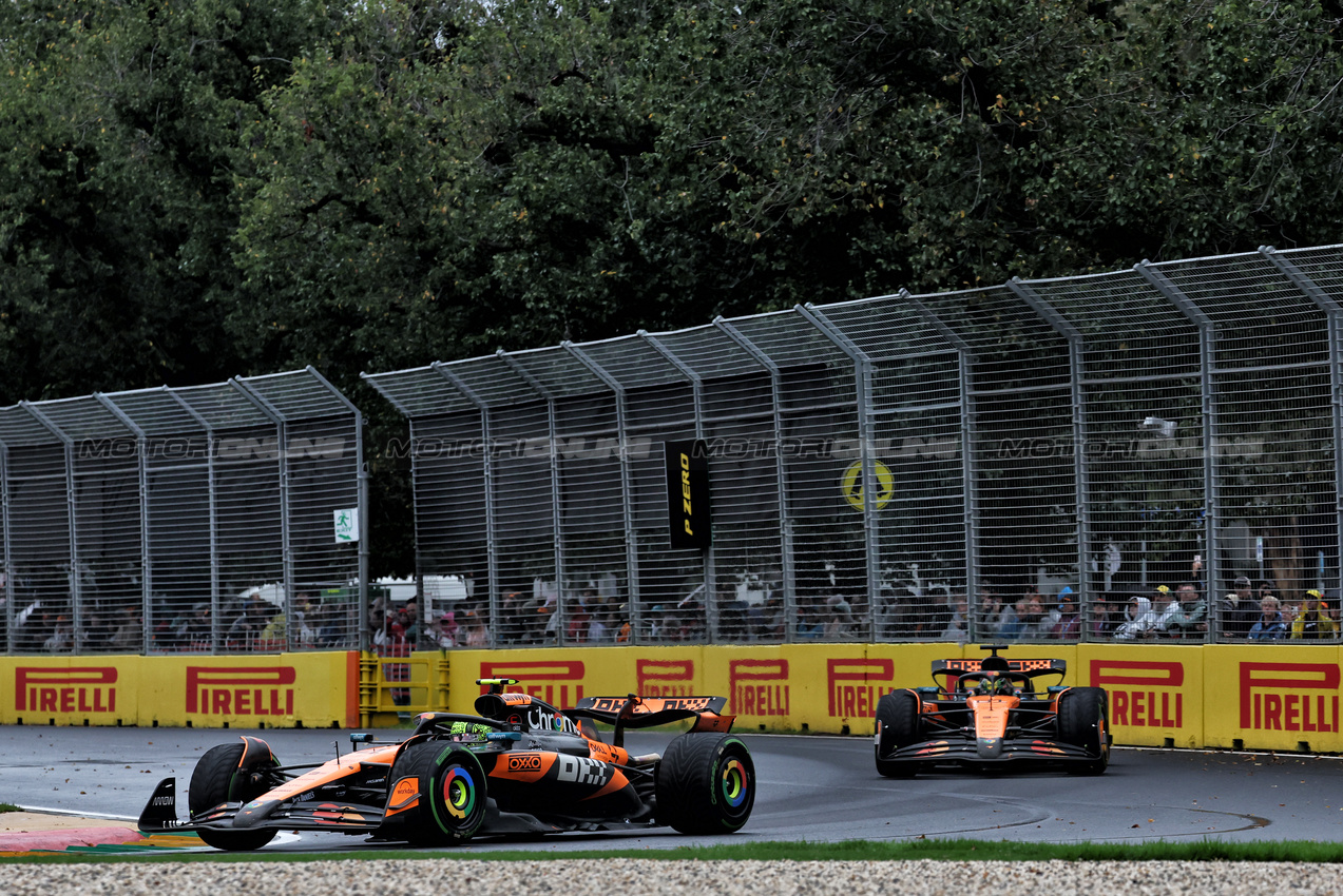 GP AUSTRALIA, Lando Norris (GBR) McLaren MCL39.

16.03.2025. Formula 1 World Championship, Rd 1, Australian Grand Prix, Albert Park, Melbourne, Australia, Gara Day.

- www.xpbimages.com, EMail: requests@xpbimages.com © Copyright: Moy / XPB Images