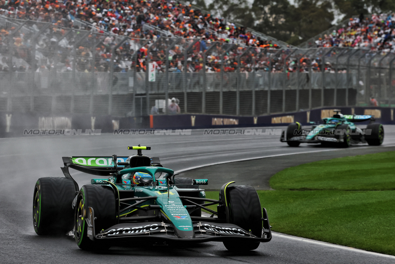 GP AUSTRALIA, Fernando Alonso (ESP) Aston Martin F1 Team AMR25.

16.03.2025. Formula 1 World Championship, Rd 1, Australian Grand Prix, Albert Park, Melbourne, Australia, Gara Day.

- www.xpbimages.com, EMail: requests@xpbimages.com © Copyright: Batchelor / XPB Images