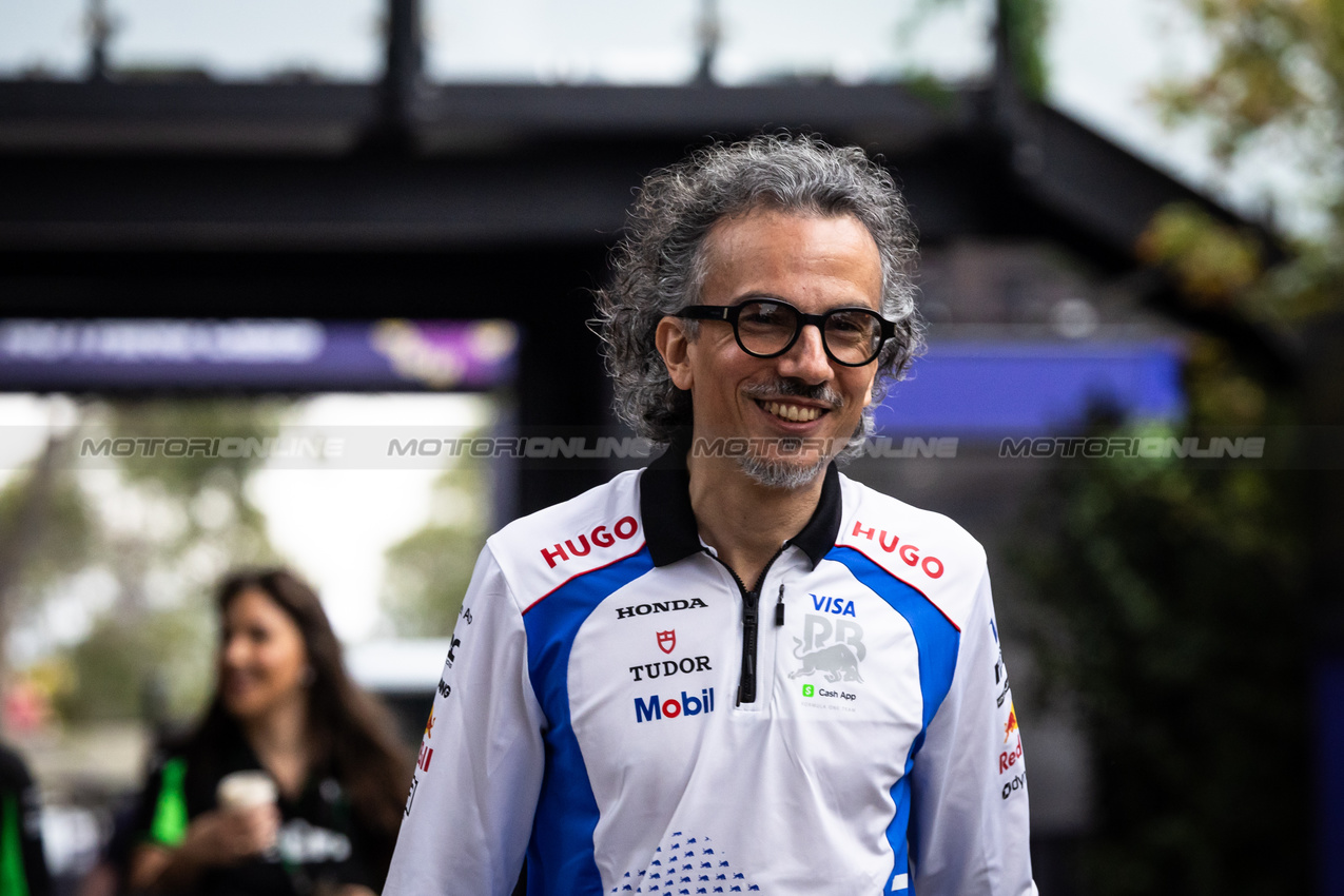 GP AUSTRALIA, Laurent Mekies (FRA) Racing Bulls Technical Director.

13.03.2025. Formula 1 World Championship, Rd 1, Australian Grand Prix, Albert Park, Melbourne, Australia, Preparation Day.

- www.xpbimages.com, EMail: requests@xpbimages.com © Copyright: Bearne / XPB Images