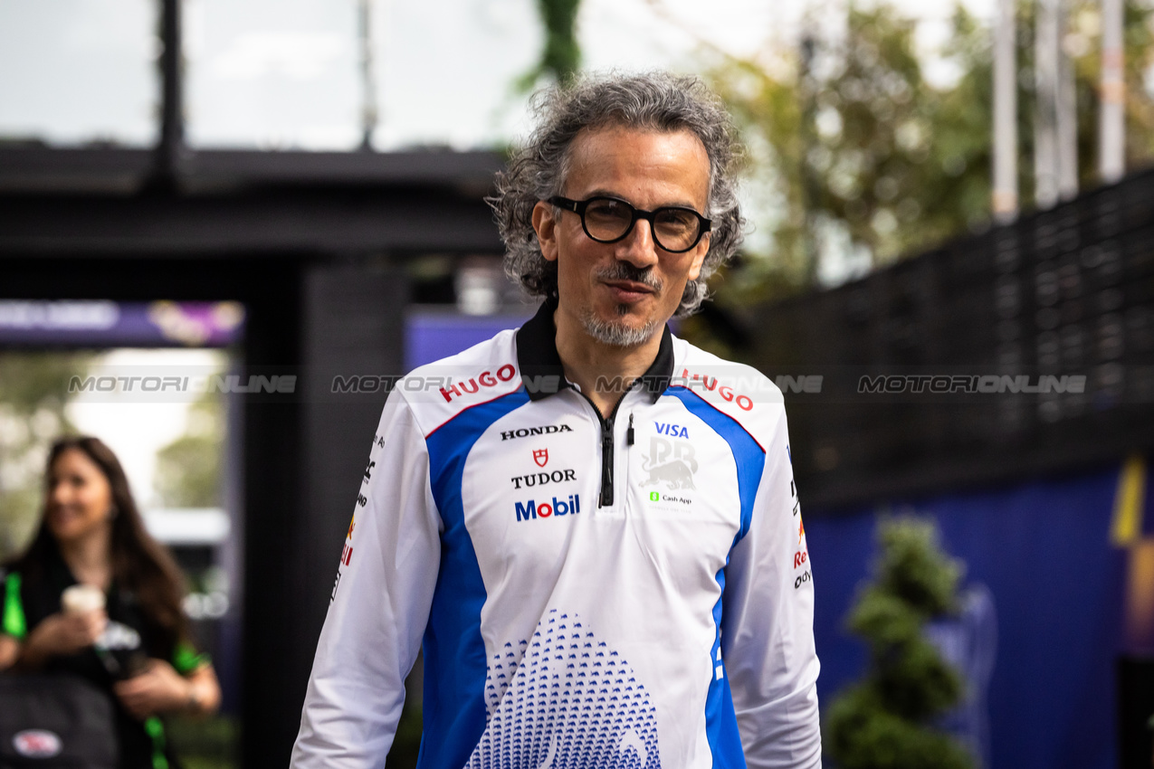 GP AUSTRALIA, Laurent Mekies (FRA) Racing Bulls Technical Director.

13.03.2025. Formula 1 World Championship, Rd 1, Australian Grand Prix, Albert Park, Melbourne, Australia, Preparation Day.

- www.xpbimages.com, EMail: requests@xpbimages.com © Copyright: Bearne / XPB Images