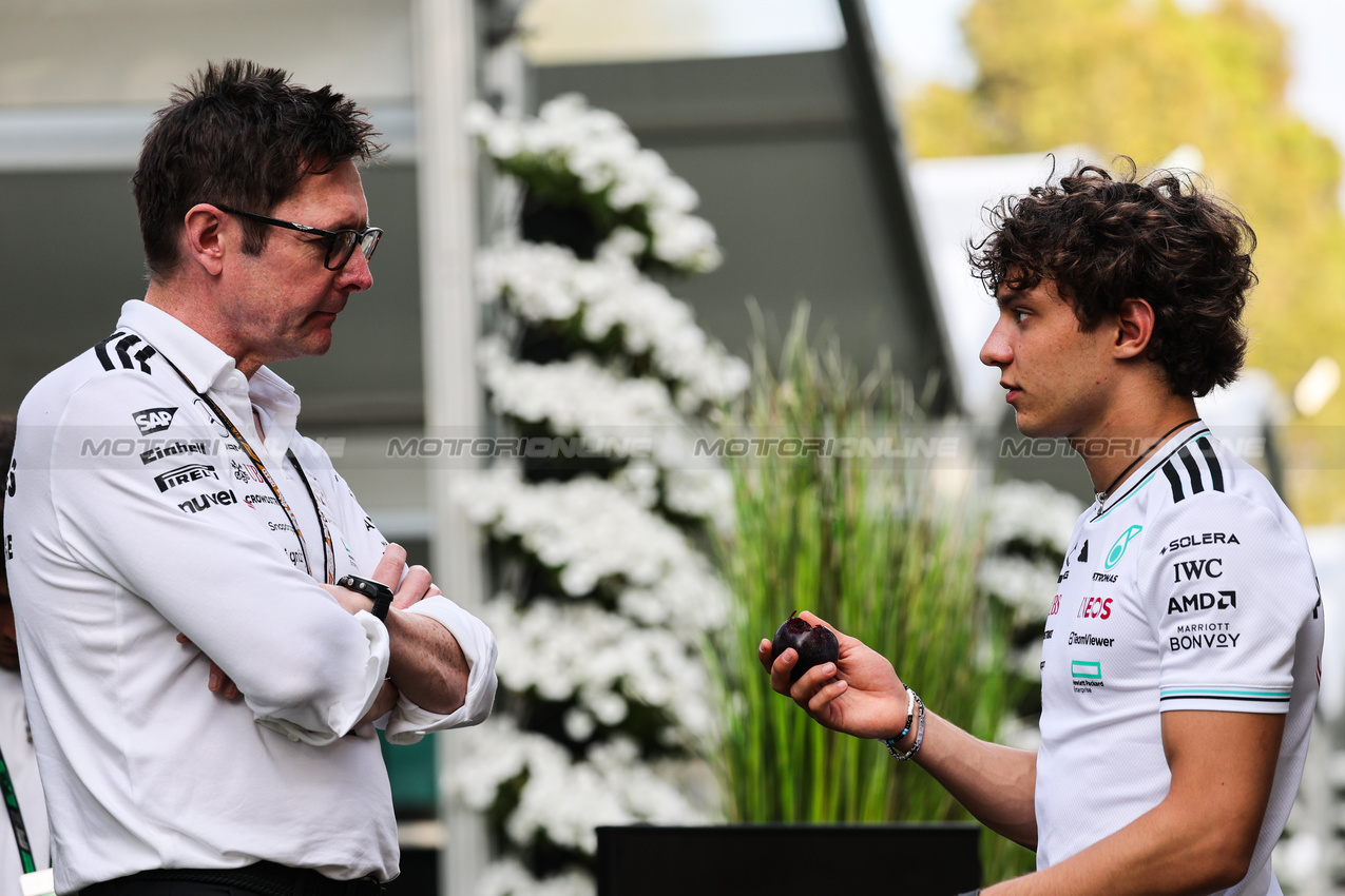 GP AUSTRALIA, Andrea Kimi Antonelli (ITA), Mercedes AMG F1 
13.03.2025. Formula 1 World Championship, Rd 1, Australian Grand Prix, Albert Park, Melbourne, Australia, Preparation Day.
- www.xpbimages.com, EMail: requests@xpbimages.com © Copyright: Charniaux / XPB Images