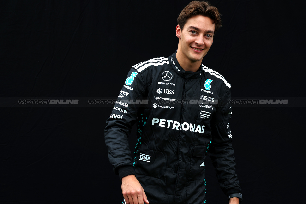 GP AUSTRALIA, George Russell (GBR) Mercedes AMG F1.

13.03.2025. Formula 1 World Championship, Rd 1, Australian Grand Prix, Albert Park, Melbourne, Australia, Preparation Day.

- www.xpbimages.com, EMail: requests@xpbimages.com © Copyright: Moy / XPB Images