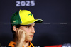 GP AUSTRALIA, Oscar Piastri (AUS) McLaren in the FIA Press Conference.

13.03.2025. Formula 1 World Championship, Rd 1, Australian Grand Prix, Albert Park, Melbourne, Australia, Preparation Day.

- www.xpbimages.com, EMail: requests@xpbimages.com © Copyright: Charniaux / XPB Images