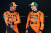 GP AUSTRALIA, (L to R): Lando Norris (GBR) McLaren with Oscar Piastri (AUS) McLaren.

13.03.2025. Formula 1 World Championship, Rd 1, Australian Grand Prix, Albert Park, Melbourne, Australia, Preparation Day.

- www.xpbimages.com, EMail: requests@xpbimages.com © Copyright: Bearne / XPB Images