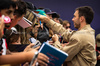 GP AUSTRALIA, Pierre Gasly (FRA) Alpine F1 Team with fans.

13.03.2025. Formula 1 World Championship, Rd 1, Australian Grand Prix, Albert Park, Melbourne, Australia, Preparation Day.

- www.xpbimages.com, EMail: requests@xpbimages.com © Copyright: Bearne / XPB Images