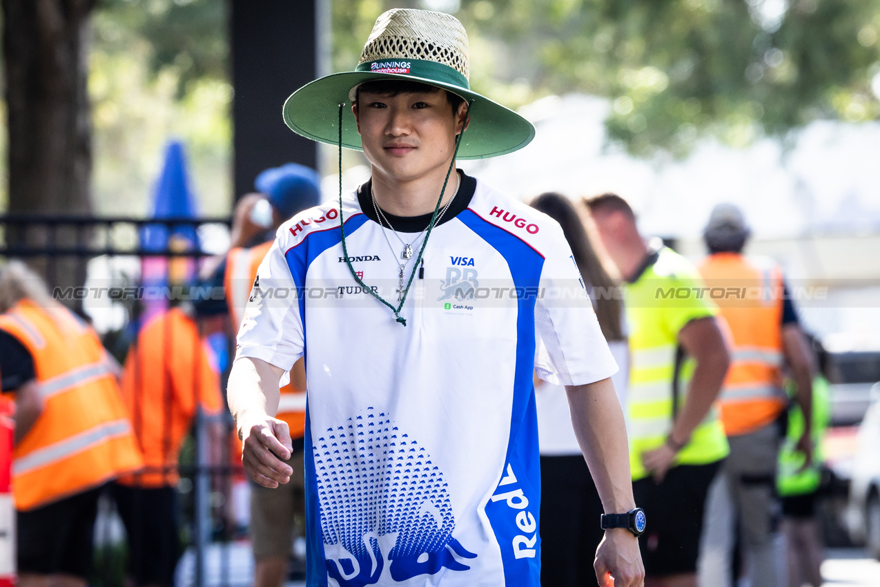GP AUSTRALIA, Yuki Tsunoda (JPN) Racing Bulls.

12.03.2025. Formula 1 World Championship, Rd 1, Australian Grand Prix, Albert Park, Melbourne, Australia, Preparation Day.

- www.xpbimages.com, EMail: requests@xpbimages.com © Copyright: Bearne / XPB Images