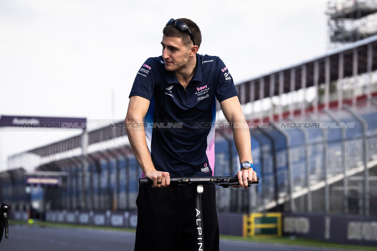 GP AUSTRALIA, Jack Doohan (AUS) Alpine F1 Team rides the circuit.

12.03.2025. Formula 1 World Championship, Rd 1, Australian Grand Prix, Albert Park, Melbourne, Australia, Preparation Day.

- www.xpbimages.com, EMail: requests@xpbimages.com © Copyright: Bearne / XPB Images
