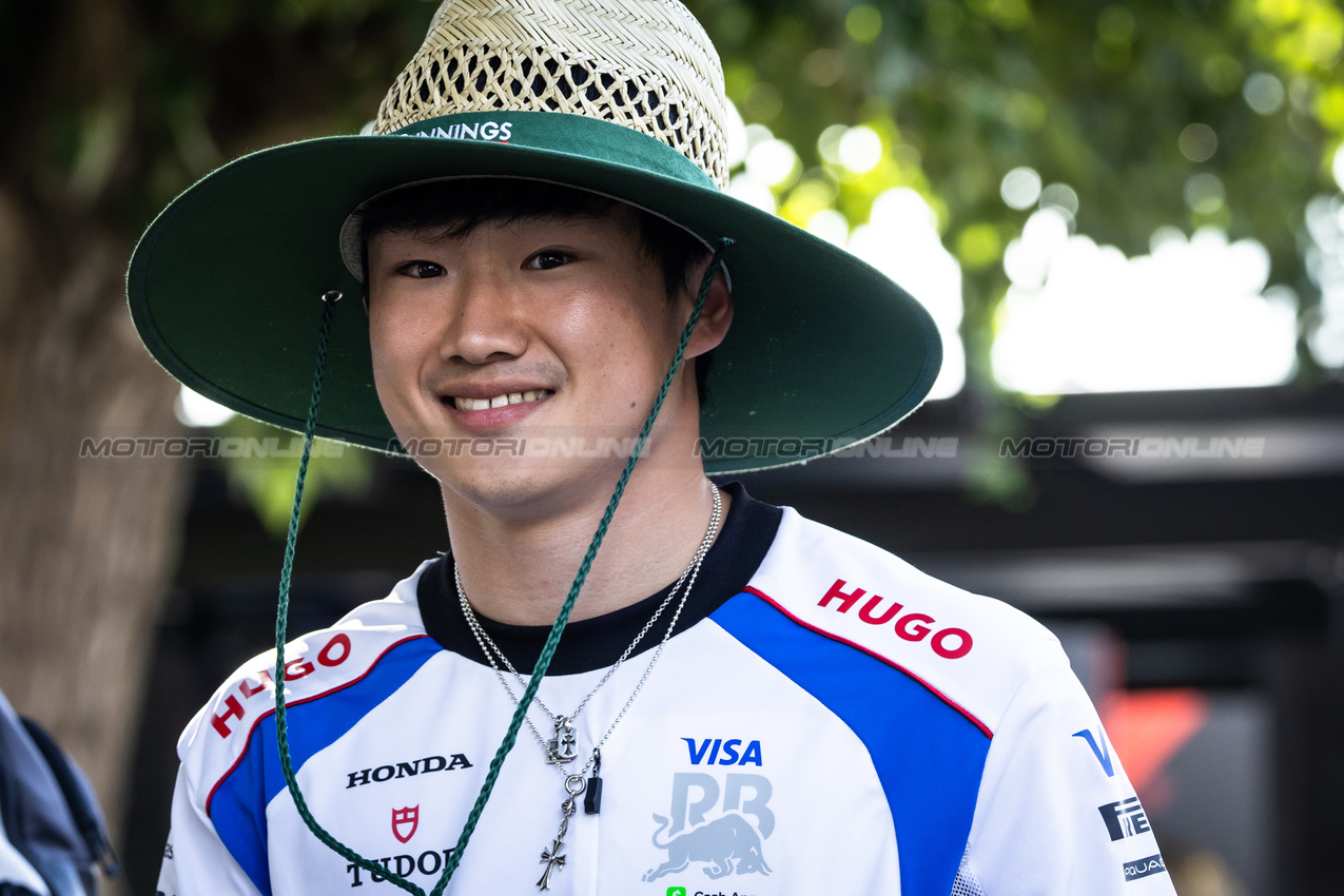 GP AUSTRALIA, Yuki Tsunoda (JPN) Racing Bulls.

12.03.2025. Formula 1 World Championship, Rd 1, Australian Grand Prix, Albert Park, Melbourne, Australia, Preparation Day.

- www.xpbimages.com, EMail: requests@xpbimages.com © Copyright: Bearne / XPB Images