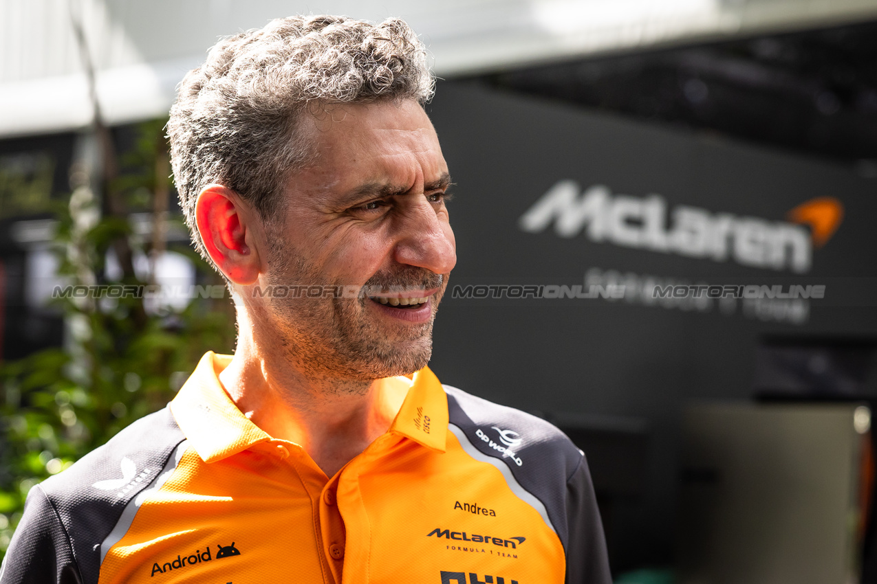 GP AUSTRALIA, Andrea Stella (ITA) McLaren Team Principal.

12.03.2025. Formula 1 World Championship, Rd 1, Australian Grand Prix, Albert Park, Melbourne, Australia, Preparation Day.

- www.xpbimages.com, EMail: requests@xpbimages.com © Copyright: Bearne / XPB Images