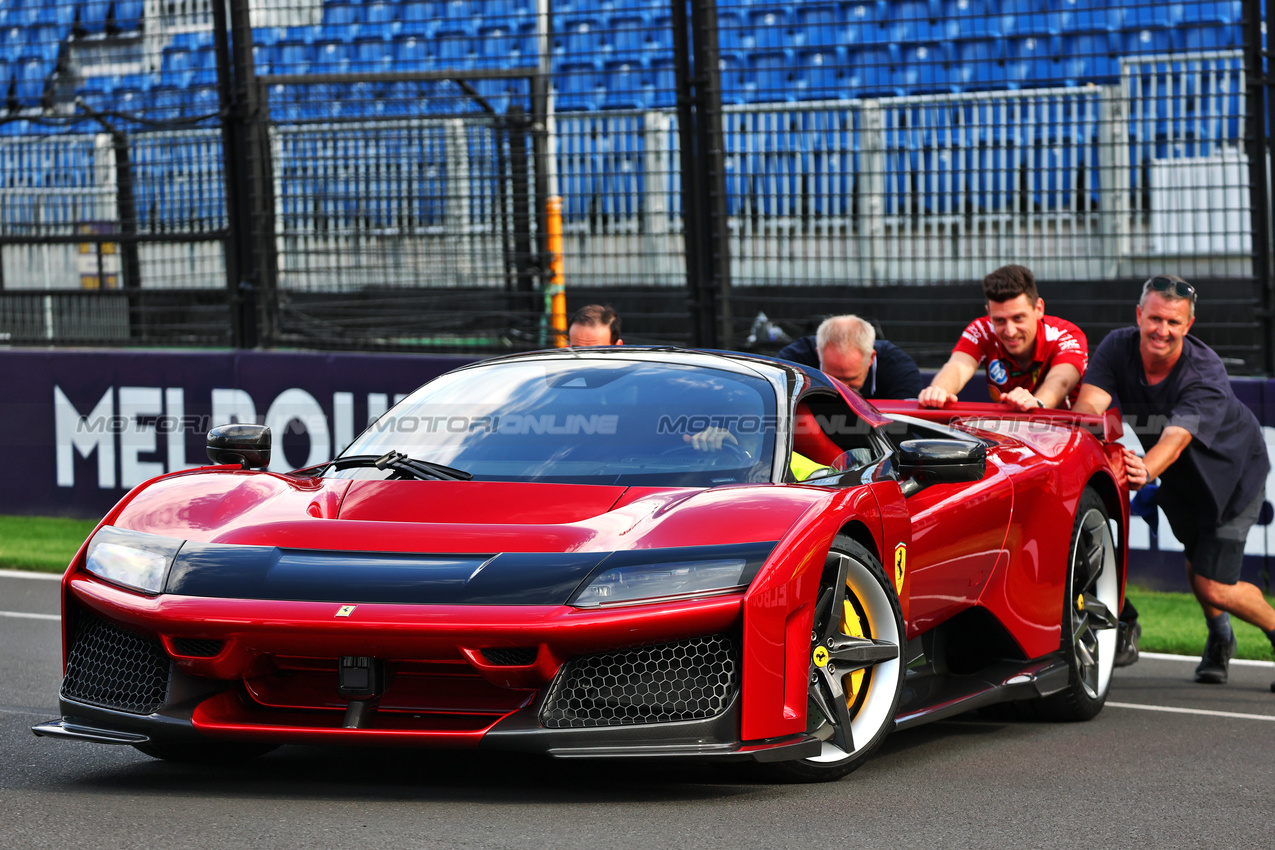 GP AUSTRALIA, Circuit Atmosfera - A Ferrari F80.

12.03.2025. Formula 1 World Championship, Rd 1, Australian Grand Prix, Albert Park, Melbourne, Australia, Preparation Day.

- www.xpbimages.com, EMail: requests@xpbimages.com © Copyright: Batchelor / XPB Images