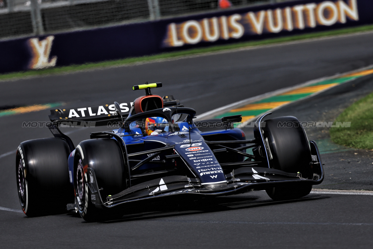 GP AUSTRALIA, Carlos Sainz (ESP) Atlassian Williams Racing FW46.

15.03.2025. Formula 1 World Championship, Rd 1, Australian Grand Prix, Albert Park, Melbourne, Australia, Qualifiche Day.

- www.xpbimages.com, EMail: requests@xpbimages.com © Copyright: Moy / XPB Images