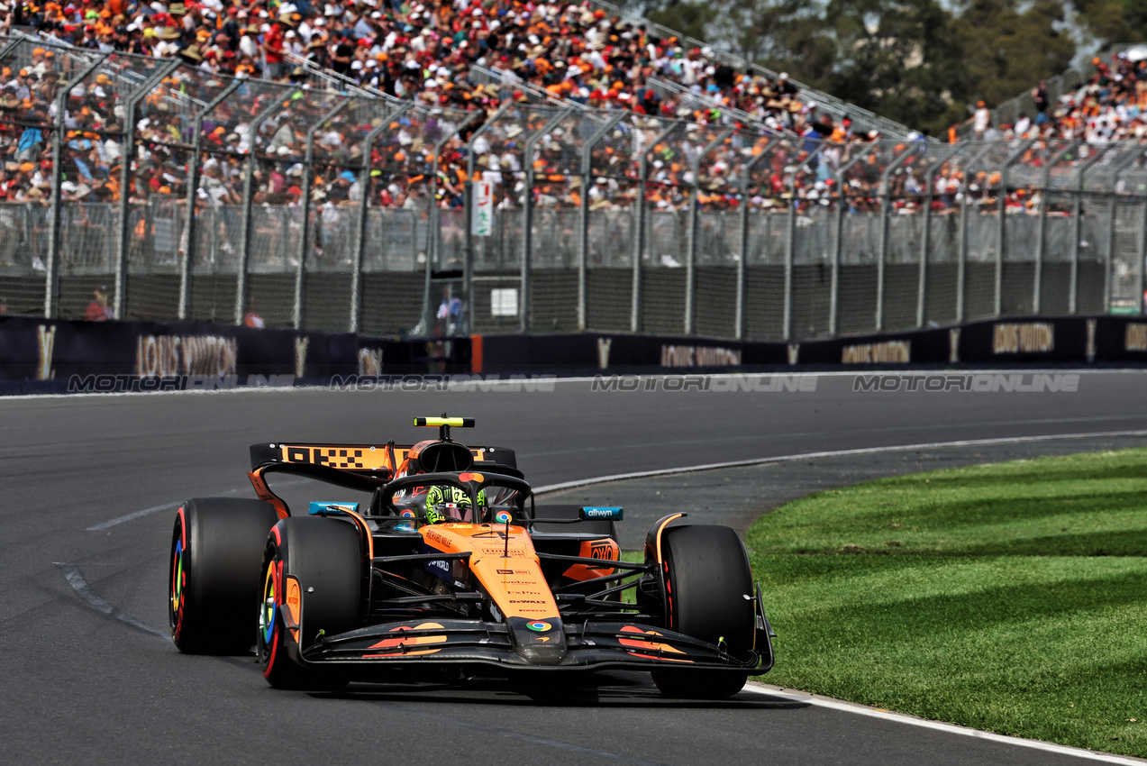 GP AUSTRALIA, Lando Norris (GBR) McLaren MCL39.

15.03.2025. Formula 1 World Championship, Rd 1, Australian Grand Prix, Albert Park, Melbourne, Australia, Qualifiche Day.

- www.xpbimages.com, EMail: requests@xpbimages.com © Copyright: Moy / XPB Images