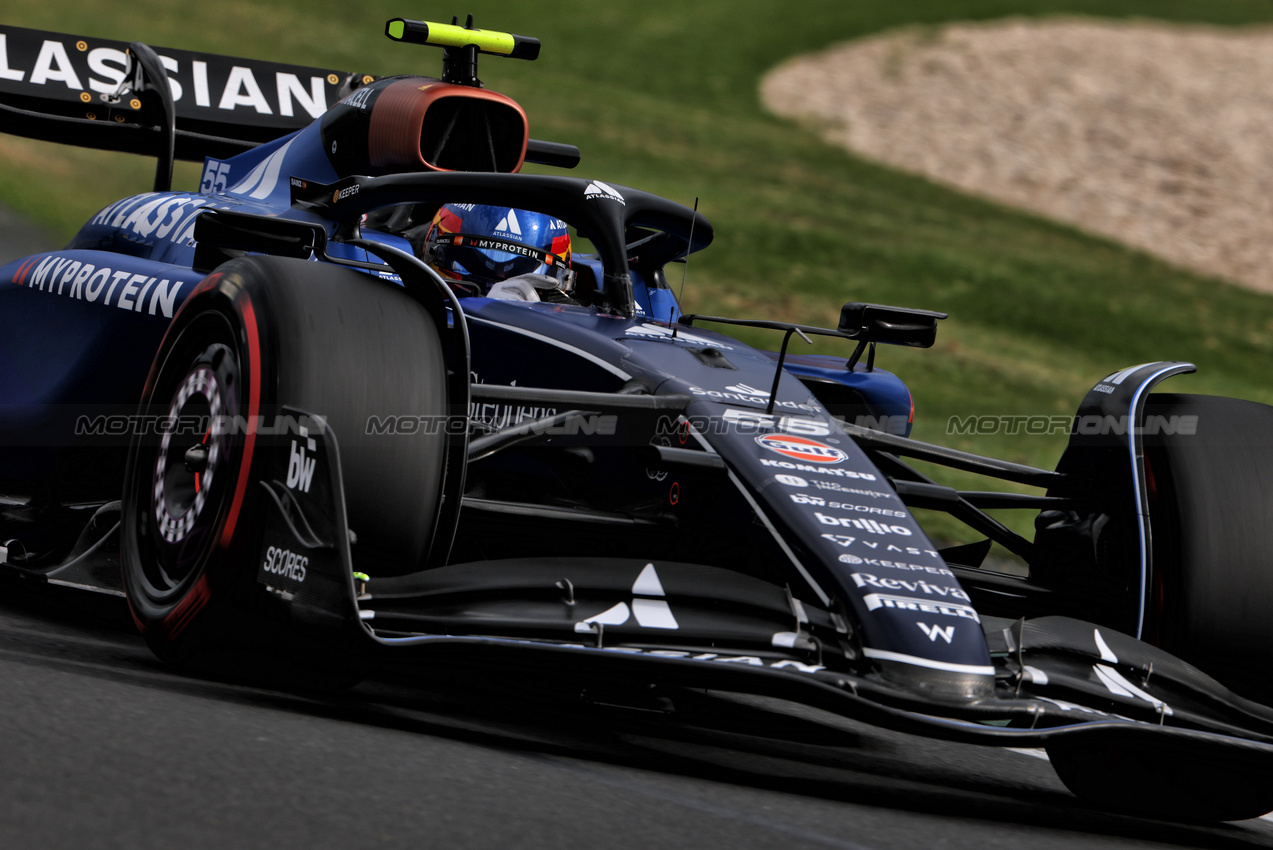 GP AUSTRALIA, Carlos Sainz (ESP) Atlassian Williams Racing FW46.

15.03.2025. Formula 1 World Championship, Rd 1, Australian Grand Prix, Albert Park, Melbourne, Australia, Qualifiche Day.

- www.xpbimages.com, EMail: requests@xpbimages.com © Copyright: Charniaux / XPB Images