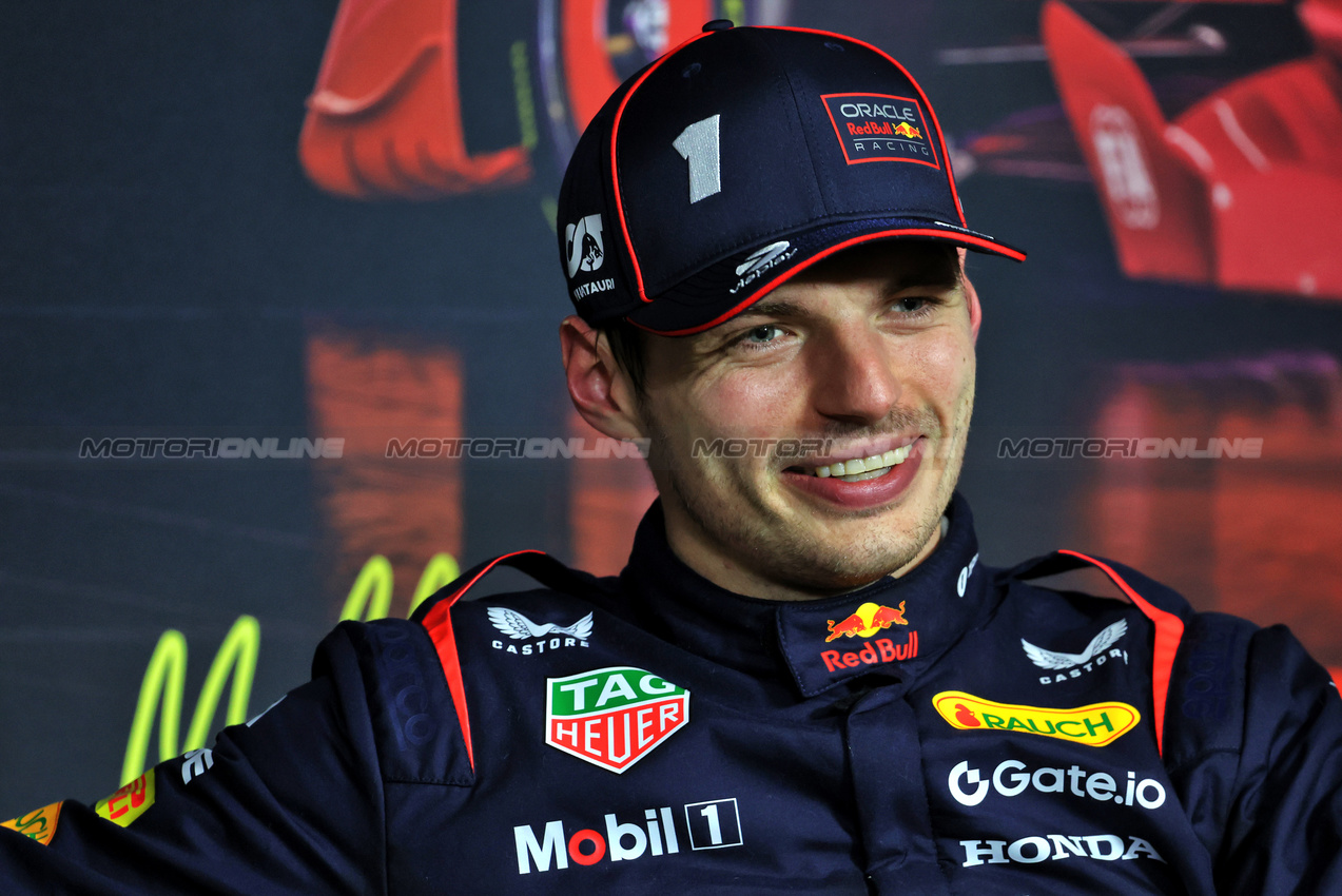 GP AUSTRALIA, Max Verstappen (NLD) Red Bull Racing in the post qualifying FIA Press Conference.

15.03.2025. Formula 1 World Championship, Rd 1, Australian Grand Prix, Albert Park, Melbourne, Australia, Qualifiche Day.

- www.xpbimages.com, EMail: requests@xpbimages.com © Copyright: Bearne / XPB Images