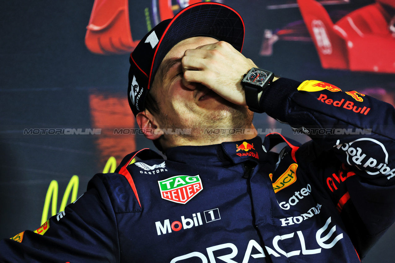 GP AUSTRALIA, Max Verstappen (NLD) Red Bull Racing in the post qualifying FIA Press Conference.

15.03.2025. Formula 1 World Championship, Rd 1, Australian Grand Prix, Albert Park, Melbourne, Australia, Qualifiche Day.

- www.xpbimages.com, EMail: requests@xpbimages.com © Copyright: Bearne / XPB Images