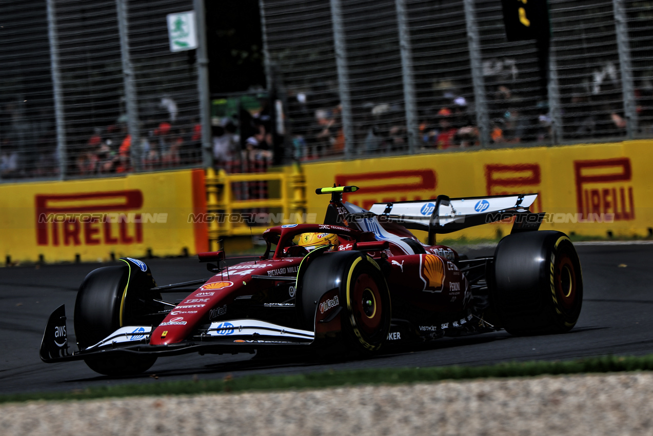GP AUSTRALIA, Lewis Hamilton (GBR) Ferrari SF-25.

15.03.2025. Formula 1 World Championship, Rd 1, Australian Grand Prix, Albert Park, Melbourne, Australia, Qualifiche Day.

- www.xpbimages.com, EMail: requests@xpbimages.com © Copyright: Charniaux / XPB Images