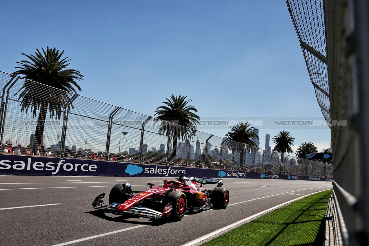 GP AUSTRALIA, Charles Leclerc (MON) Ferrari SF-25.

14.03.2025. Formula 1 World Championship, Rd 1, Australian Grand Prix, Albert Park, Melbourne, Australia, Practice Day.

- www.xpbimages.com, EMail: requests@xpbimages.com © Copyright: Bearne / XPB Images