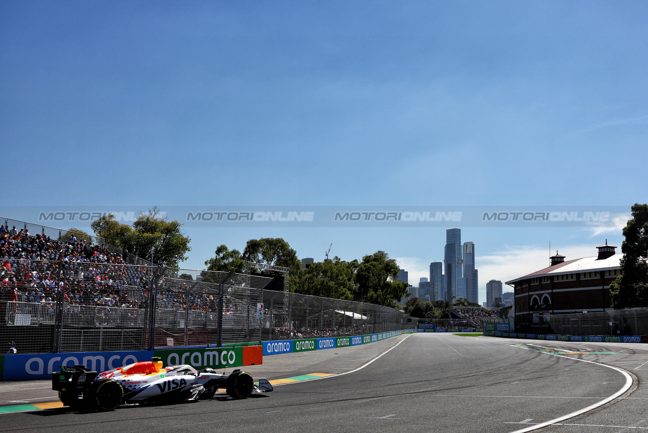 GP AUSTRALIA, Yuki Tsunoda (JPN) Racing Bulls VCARB 02.

14.03.2025. Formula 1 World Championship, Rd 1, Australian Grand Prix, Albert Park, Melbourne, Australia, Practice Day.

- www.xpbimages.com, EMail: requests@xpbimages.com © Copyright: Charniaux / XPB Images