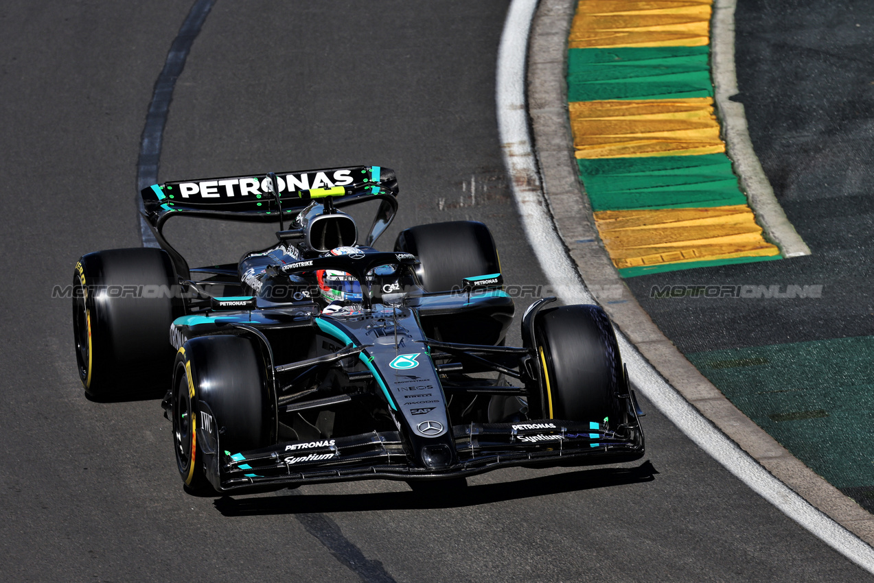GP AUSTRALIA, Andrea Kimi Antonelli (ITA) Mercedes AMG F1 W16.

14.03.2025. Formula 1 World Championship, Rd 1, Australian Grand Prix, Albert Park, Melbourne, Australia, Practice Day.

- www.xpbimages.com, EMail: requests@xpbimages.com © Copyright: Moy / XPB Images
