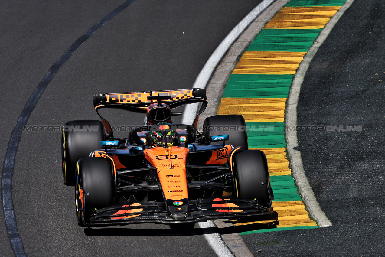 GP AUSTRALIA, Oscar Piastri (AUS) McLaren MCL39.

14.03.2025. Formula 1 World Championship, Rd 1, Australian Grand Prix, Albert Park, Melbourne, Australia, Practice Day.

- www.xpbimages.com, EMail: requests@xpbimages.com © Copyright: Moy / XPB Images