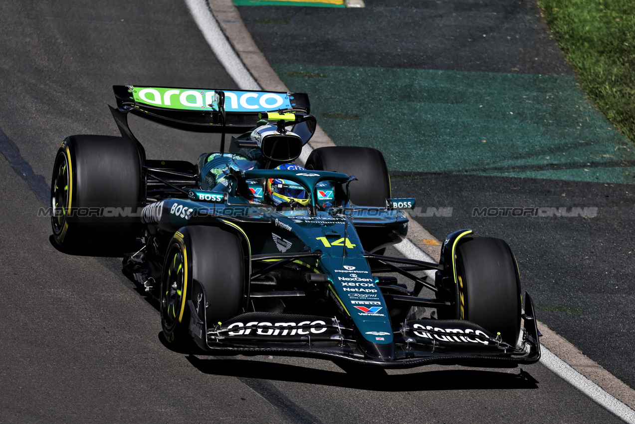 GP AUSTRALIA, Fernando Alonso (ESP) Aston Martin F1 Team AMR25.

14.03.2025. Formula 1 World Championship, Rd 1, Australian Grand Prix, Albert Park, Melbourne, Australia, Practice Day.

- www.xpbimages.com, EMail: requests@xpbimages.com © Copyright: Moy / XPB Images