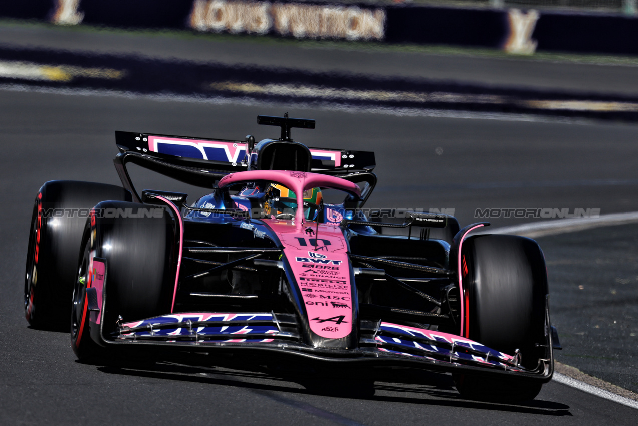 GP AUSTRALIA, Pierre Gasly (FRA) Alpine F1 Team A525.

14.03.2025. Formula 1 World Championship, Rd 1, Australian Grand Prix, Albert Park, Melbourne, Australia, Practice Day.

- www.xpbimages.com, EMail: requests@xpbimages.com © Copyright: Moy / XPB Images