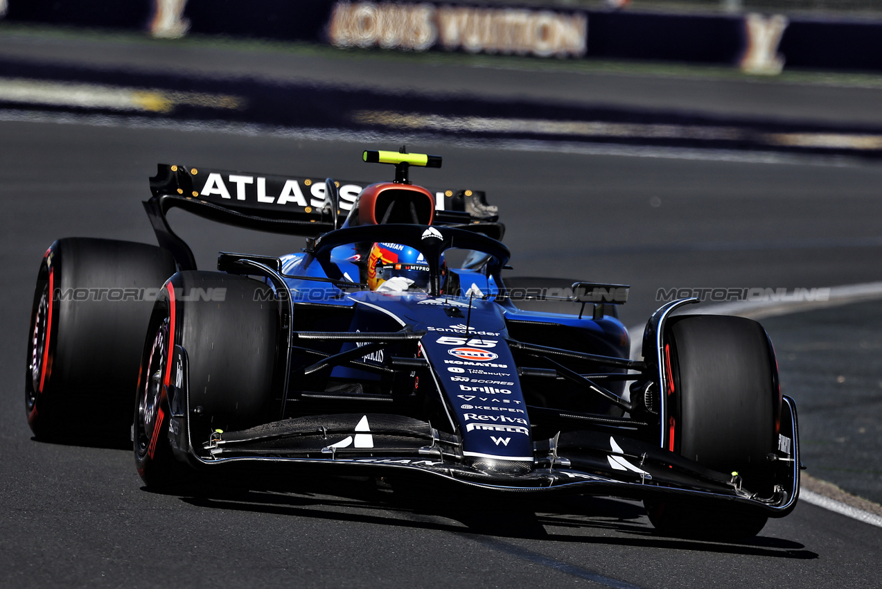 GP AUSTRALIA, Carlos Sainz (ESP) Atlassian Williams Racing FW46.

14.03.2025. Formula 1 World Championship, Rd 1, Australian Grand Prix, Albert Park, Melbourne, Australia, Practice Day.

- www.xpbimages.com, EMail: requests@xpbimages.com © Copyright: Moy / XPB Images