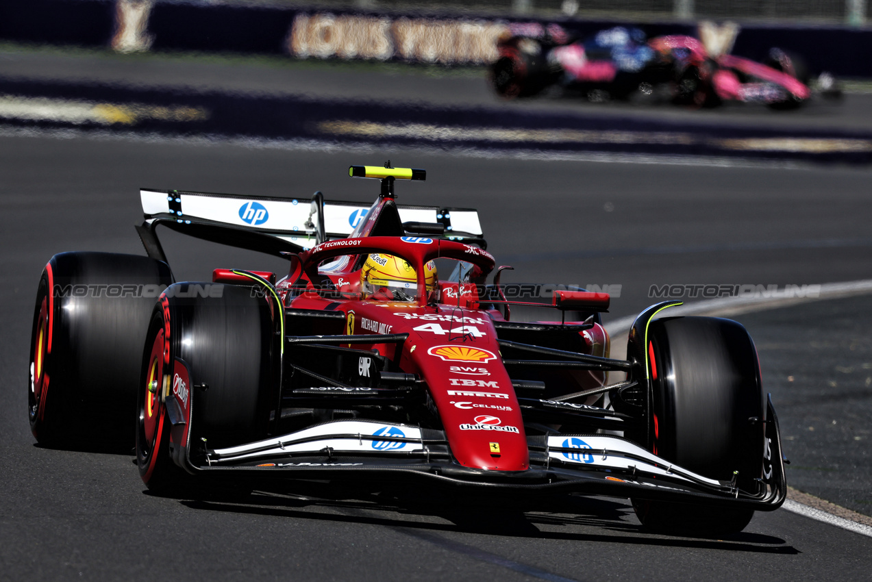 GP AUSTRALIA, Lewis Hamilton (GBR) Ferrari SF-25.

14.03.2025. Formula 1 World Championship, Rd 1, Australian Grand Prix, Albert Park, Melbourne, Australia, Practice Day.

- www.xpbimages.com, EMail: requests@xpbimages.com © Copyright: Moy / XPB Images