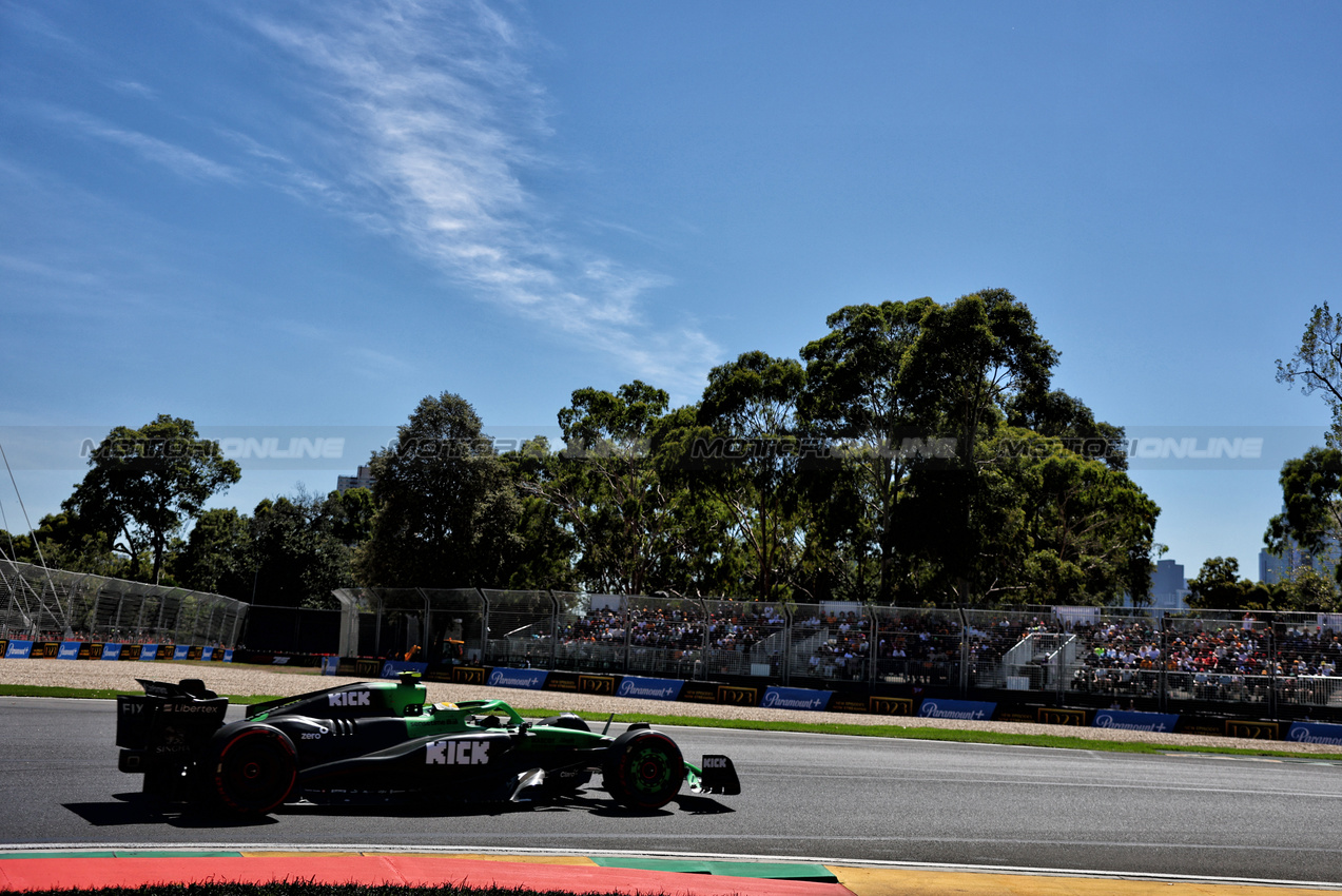 GP AUSTRALIA, Gabriel Bortoleto (BRA) Sauber C45.

14.03.2025. Formula 1 World Championship, Rd 1, Australian Grand Prix, Albert Park, Melbourne, Australia, Practice Day.

- www.xpbimages.com, EMail: requests@xpbimages.com © Copyright: Charniaux / XPB Images