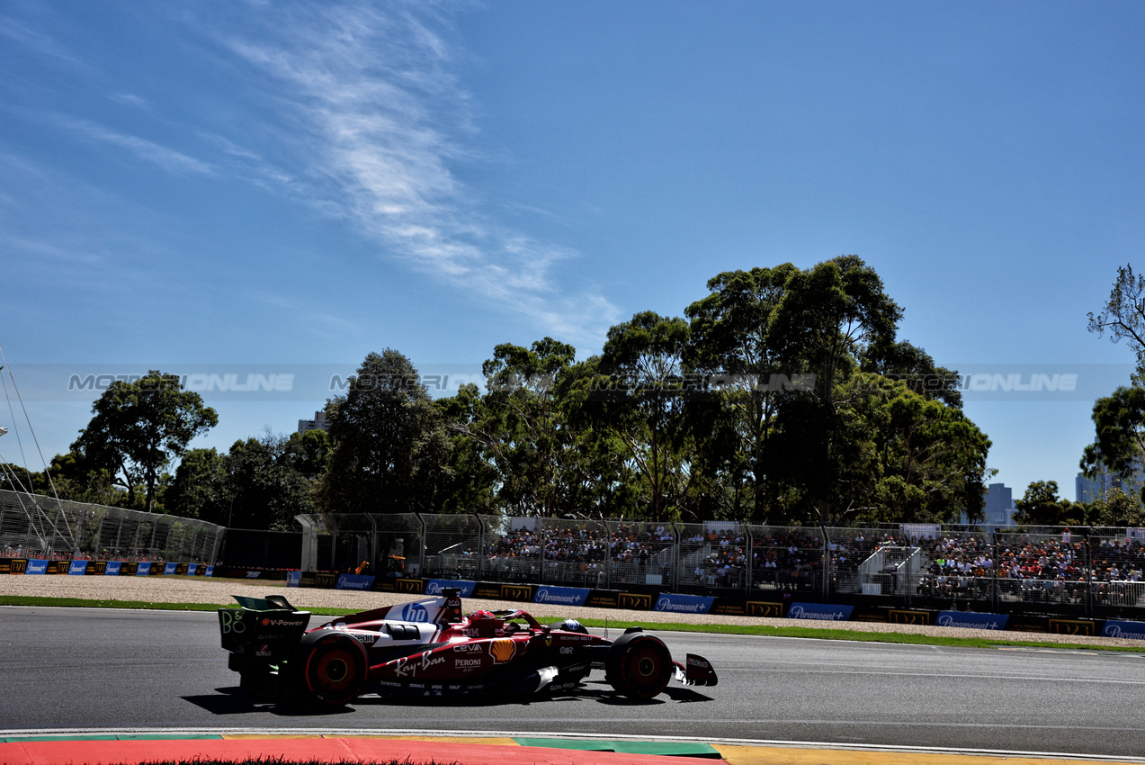GP AUSTRALIA, Charles Leclerc (MON) Ferrari SF-25.

14.03.2025. Formula 1 World Championship, Rd 1, Australian Grand Prix, Albert Park, Melbourne, Australia, Practice Day.

- www.xpbimages.com, EMail: requests@xpbimages.com © Copyright: Charniaux / XPB Images
