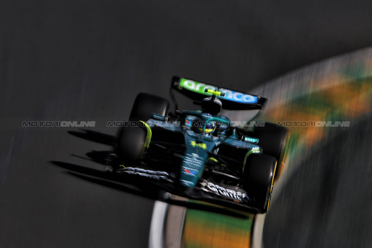 GP AUSTRALIA, Fernando Alonso (ESP) Aston Martin F1 Team AMR25.

14.03.2025. Formula 1 World Championship, Rd 1, Australian Grand Prix, Albert Park, Melbourne, Australia, Practice Day.

- www.xpbimages.com, EMail: requests@xpbimages.com © Copyright: Charniaux / XPB Images