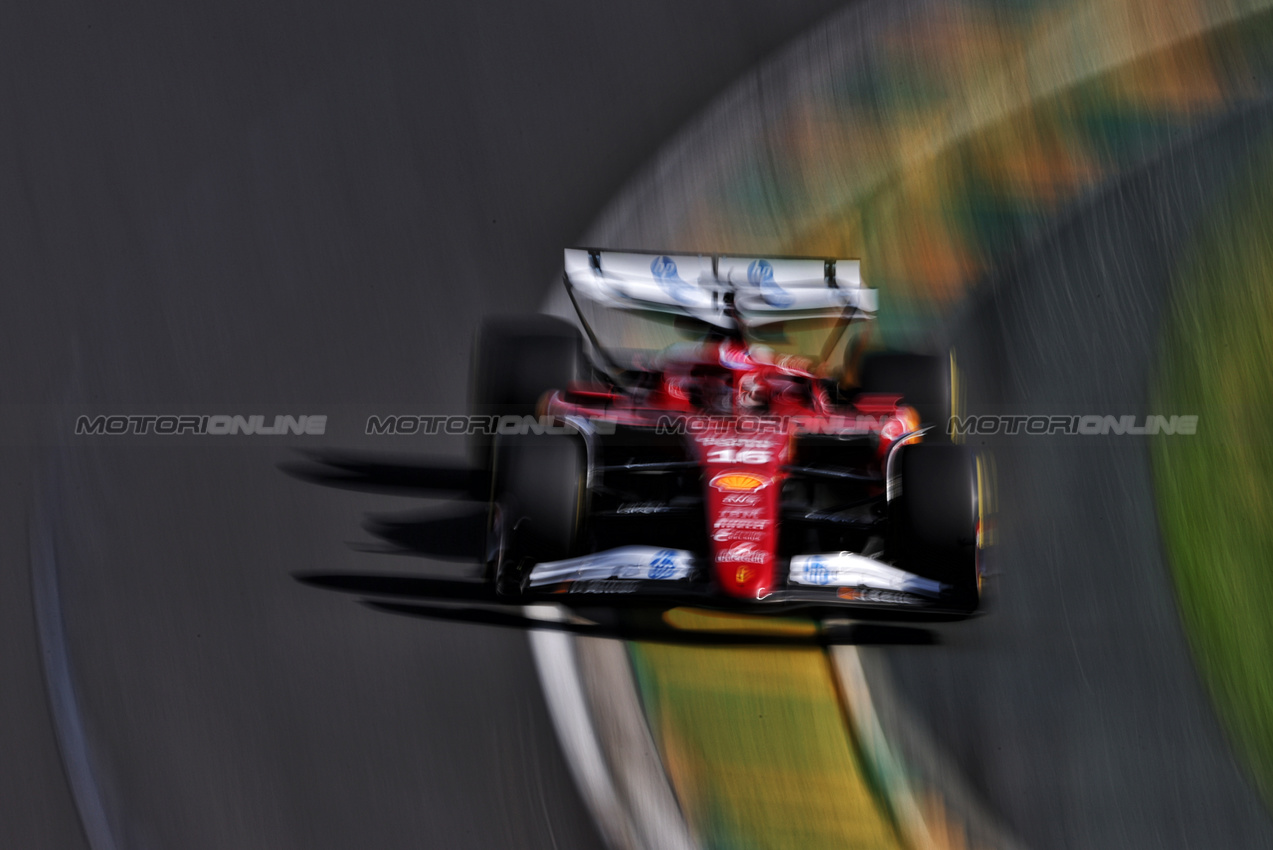 GP AUSTRALIA, Charles Leclerc (MON) Ferrari SF-25.

14.03.2025. Formula 1 World Championship, Rd 1, Australian Grand Prix, Albert Park, Melbourne, Australia, Practice Day.

- www.xpbimages.com, EMail: requests@xpbimages.com © Copyright: Charniaux / XPB Images