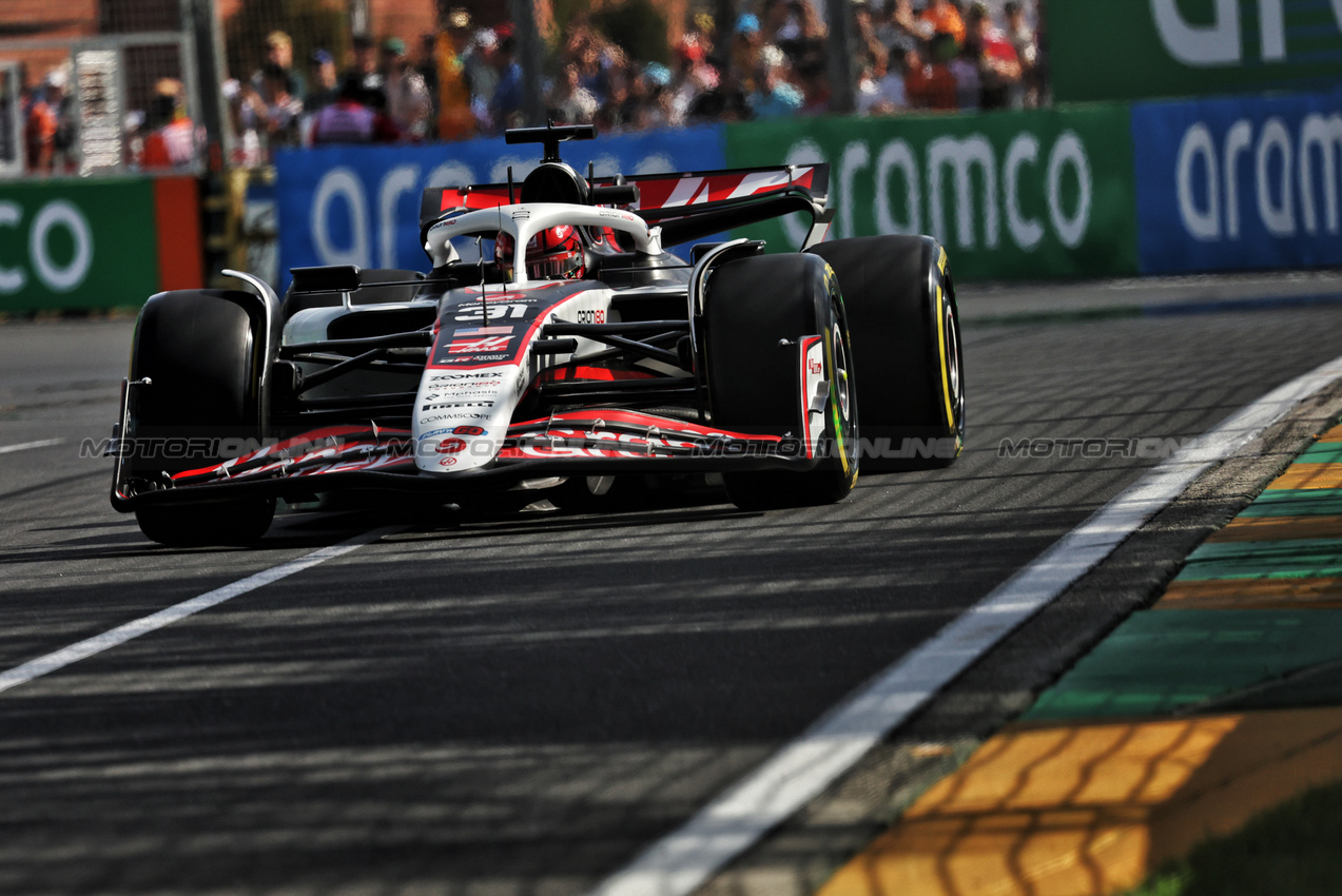 GP AUSTRALIA, Esteban Ocon (FRA) Haas VF-25.

14.03.2025. Formula 1 World Championship, Rd 1, Australian Grand Prix, Albert Park, Melbourne, Australia, Practice Day.

- www.xpbimages.com, EMail: requests@xpbimages.com © Copyright: Bearne / XPB Images