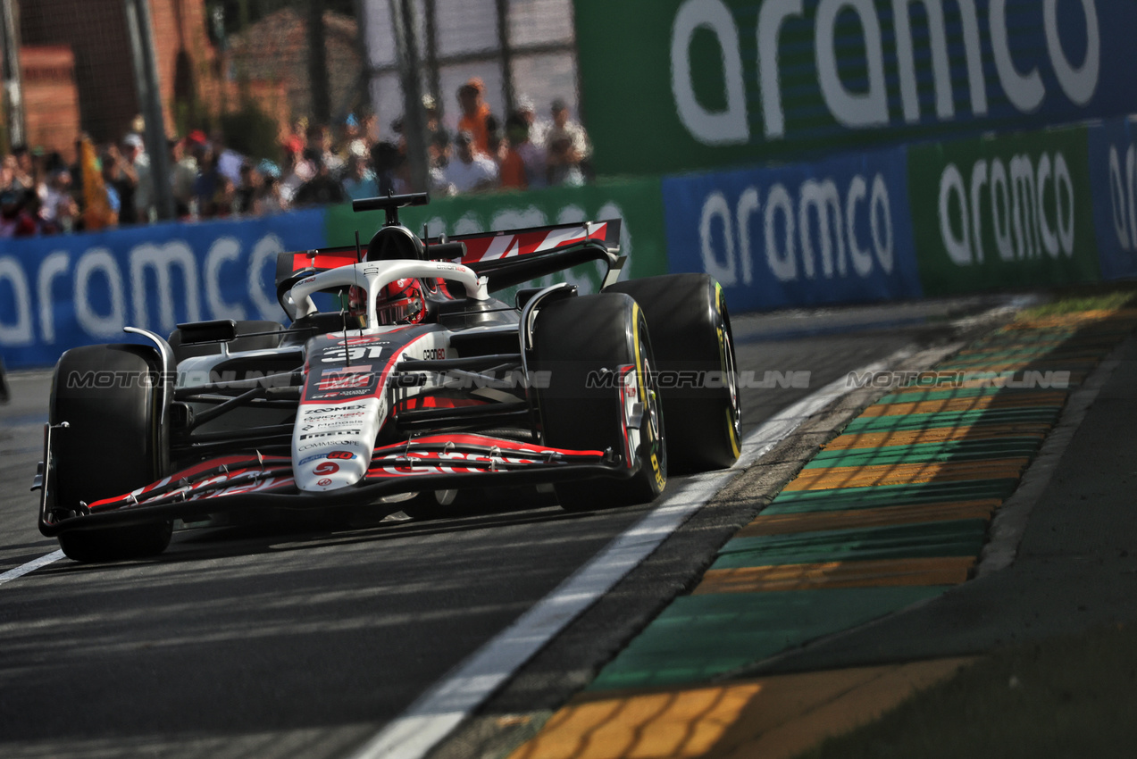 GP AUSTRALIA, Esteban Ocon (FRA) Haas VF-25.

14.03.2025. Formula 1 World Championship, Rd 1, Australian Grand Prix, Albert Park, Melbourne, Australia, Practice Day.

- www.xpbimages.com, EMail: requests@xpbimages.com © Copyright: Bearne / XPB Images
