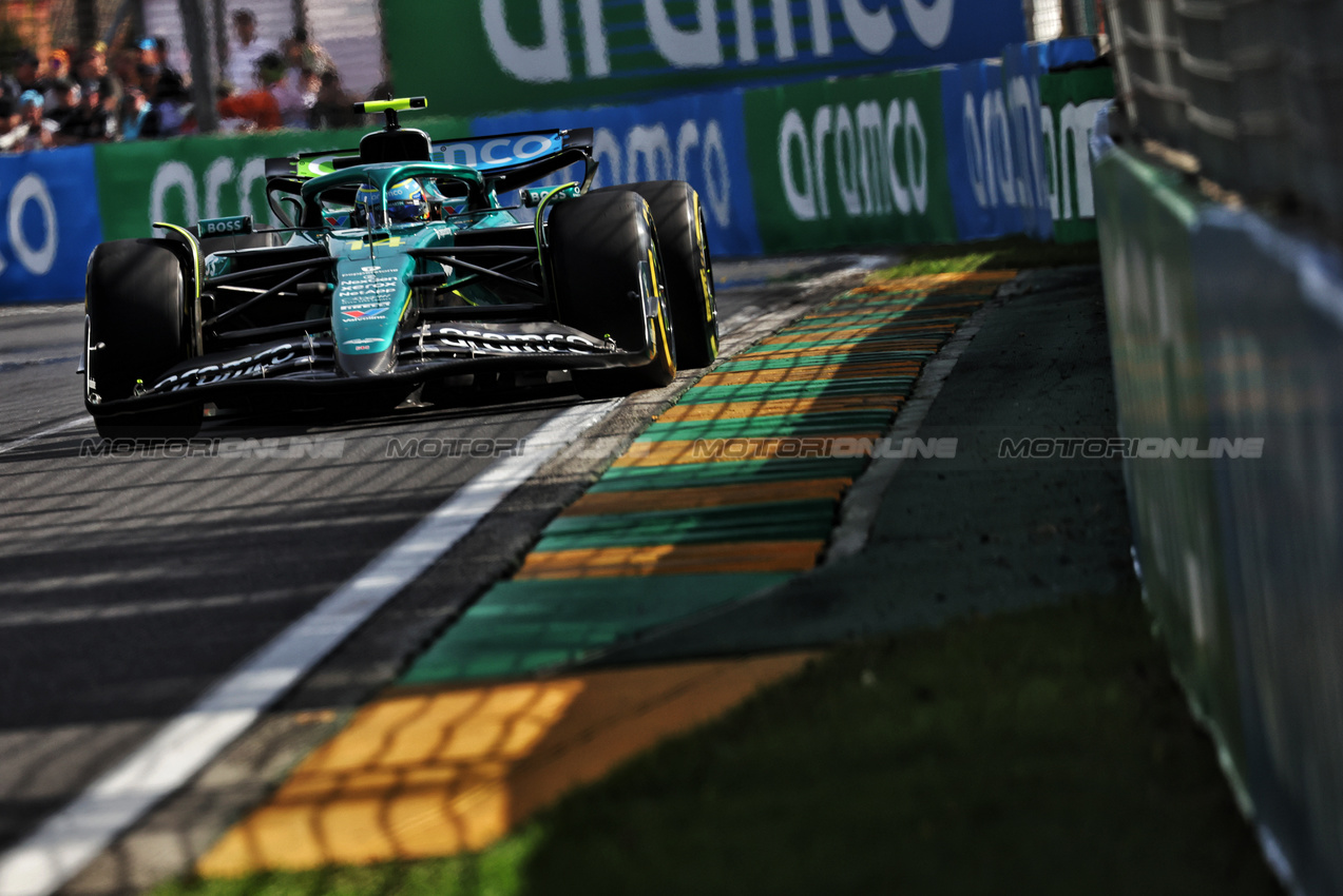 GP AUSTRALIA, Fernando Alonso (ESP) Aston Martin F1 Team AMR25.

14.03.2025. Formula 1 World Championship, Rd 1, Australian Grand Prix, Albert Park, Melbourne, Australia, Practice Day.

- www.xpbimages.com, EMail: requests@xpbimages.com © Copyright: Bearne / XPB Images