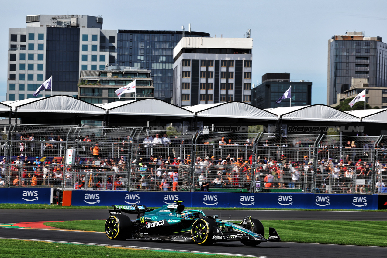GP AUSTRALIA, Fernando Alonso (ESP) Aston Martin F1 Team AMR25.

14.03.2025. Formula 1 World Championship, Rd 1, Australian Grand Prix, Albert Park, Melbourne, Australia, Practice Day.

- www.xpbimages.com, EMail: requests@xpbimages.com © Copyright: Moy / XPB Images