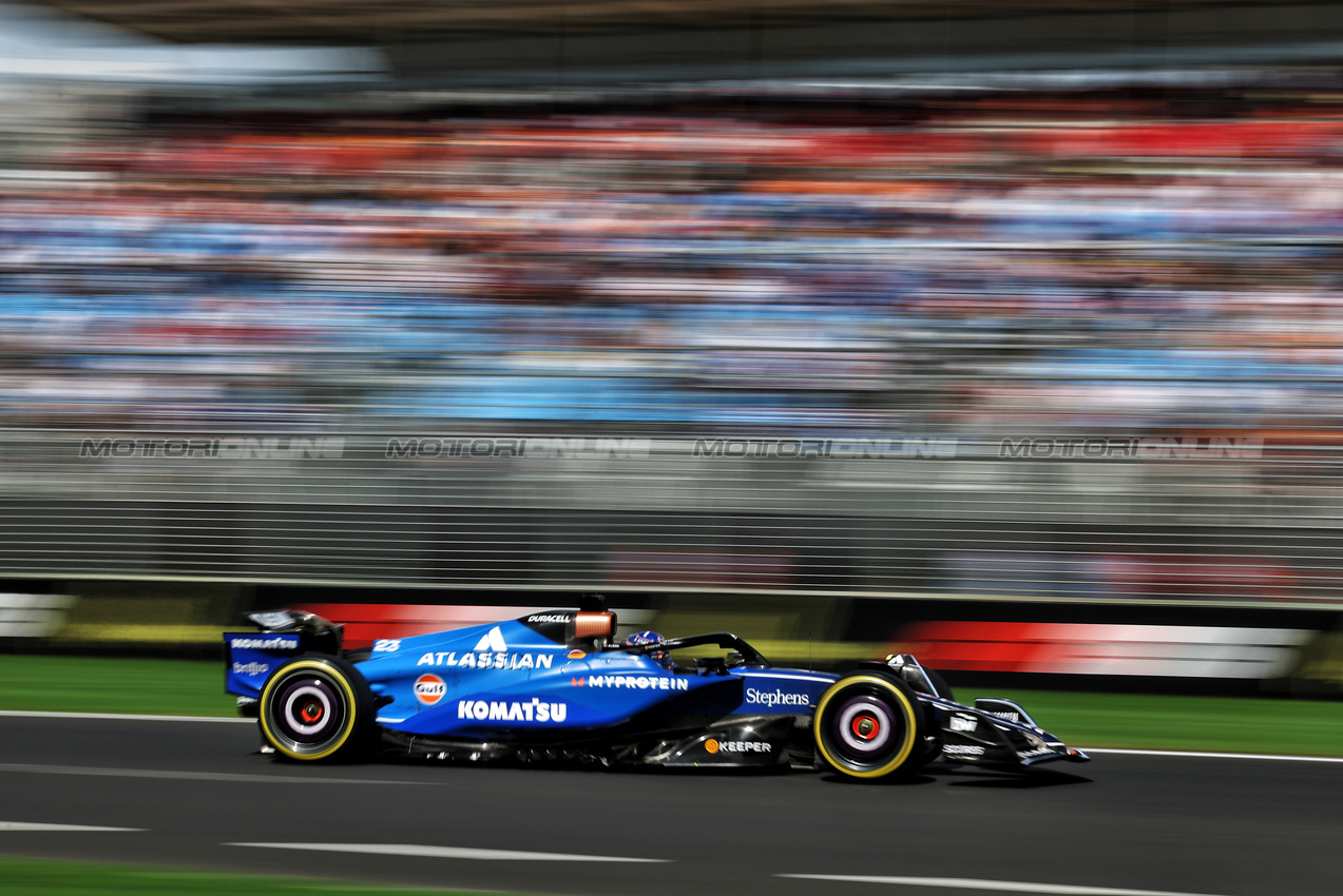 GP AUSTRALIA, Alexander Albon (THA) Atlassian Williams Racing FW47.

14.03.2025. Formula 1 World Championship, Rd 1, Australian Grand Prix, Albert Park, Melbourne, Australia, Practice Day.

- www.xpbimages.com, EMail: requests@xpbimages.com © Copyright: Moy / XPB Images