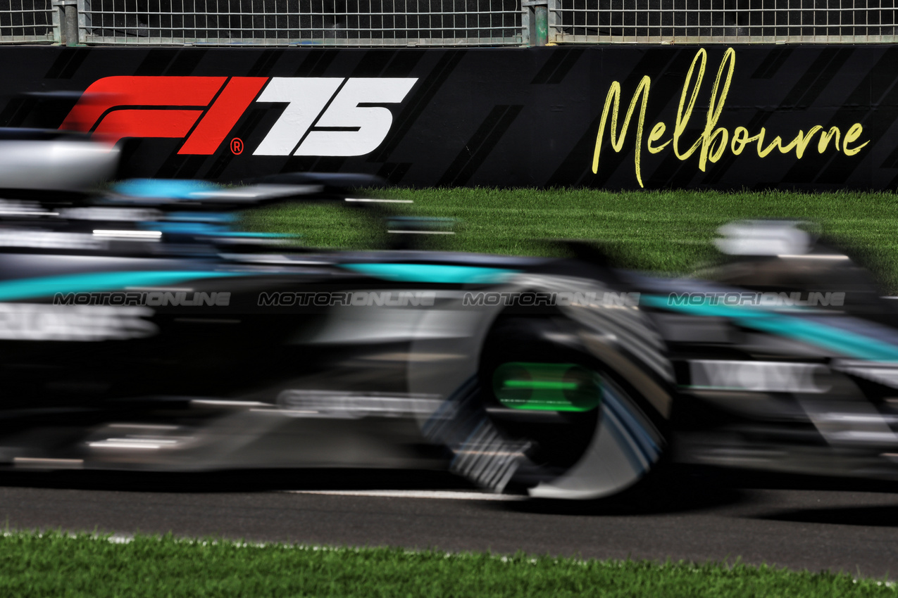 GP AUSTRALIA, George Russell (GBR) Mercedes AMG F1 W16.

14.03.2025. Formula 1 World Championship, Rd 1, Australian Grand Prix, Albert Park, Melbourne, Australia, Practice Day.

- www.xpbimages.com, EMail: requests@xpbimages.com © Copyright: Moy / XPB Images